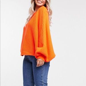 Oversized Orange Sweater